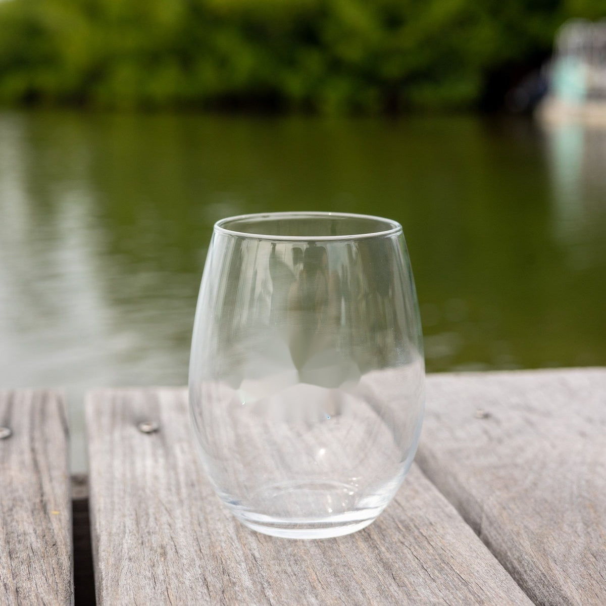 Custom Stemless Wine Glass