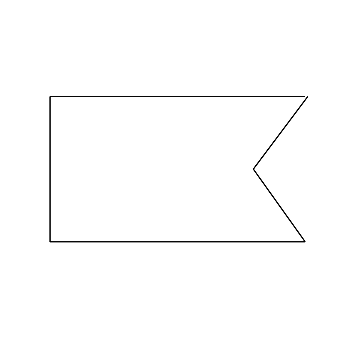 Custom Boat Swallowtail Burgee